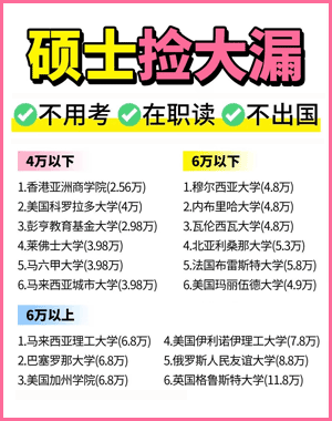 非全日制硕士学费多少钱一年