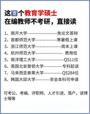 在职可以考教育学国际硕士吗