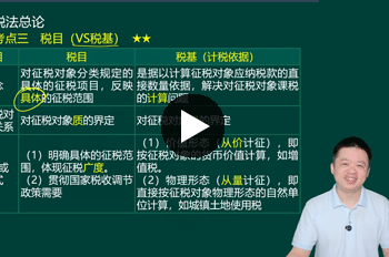 刘佳辉注册会计师《税法》