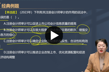 祁渊注册会计师《审计》